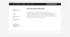 Desktop Screenshot of linkinternational.no